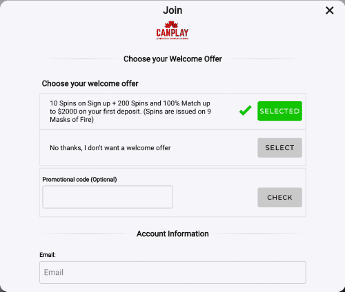 canplay casino registration